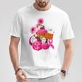 In October We Wear Pink Ghosts & Pumpkins For Breast Cancer T-Shirt Unique Gifts