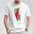Palestina Keffiyeh Fishnet Palestinese Pattern Anguria Maglietta Regalos divertidos