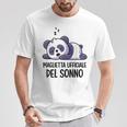 Panda Camicia Da Notte Dormire Pigiama Maglietta Regalos divertidos