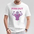 Pink Out Football Team Tackle Breast Cancer Awareness Month T-Shirt Unique Gifts