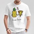 Pizza Hawaii True Love Pizza Love T-Shirt Lustige Geschenke