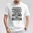 Primary School Graduation 2024 Mit Abstand Die Besten Children's Gray T-Shirt Lustige Geschenke