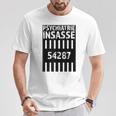 Psychiatrie Insasse 54287 Kostüm Knast Gefängnis T-Shirt Lustige Geschenke