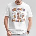 Retro Intensive Care Unit Nurse Halloween Icu Nurse Ghosts T-Shirt Unique Gifts