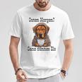 Rhodesian Ridgeback Hund Guten Morgen Ganz Dünne Eis Women's T-Shirt Lustige Geschenke