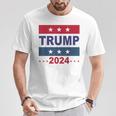 S Trump 2024 Elecciones Estadounidenses Estados Unidos Regresa A Las Elecciones Camiseta unisex Regalos divertidos
