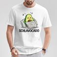 Schlavocado Official Sleep Pyjamas Sleep Avocado Gray T-Shirt Lustige Geschenke