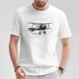 Se4 Britischer Doppeldecker Fliegende Wolken T-Shirt Lustige Geschenke