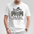 Senior Mom Class Of 2025 Senior Mama 2025 Graduation Leopard T-Shirt Unique Gifts