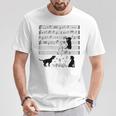 Simpatico Cane Canino Nota Musicale Musicista Chiave Maglietta Regalos divertidos