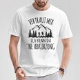 Trust Me Ich Kenn Da 'Ne Abkürzung Hiking Mountain Gray T-Shirt Lustige Geschenke