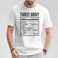 Turkey Gravy Ingredient Food List Thanksgiving Christmas T-Shirt Unique Gifts