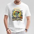 Vintage Halloween Zombie Baseball Skeleton Baseball Players T-Shirt Unique Gifts