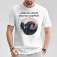 Wenn Das Lecker Bierchen Scheppert X Pedro Raccoon Meme T-Shirt Lustige Geschenke