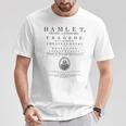 William Shakespeare Hamlet Camicia Letteratura Teatro Regalo Maglietta Regalos divertidos