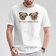 Women's Ich Liebe Meine Pugs T-Shirt Lustige Geschenke