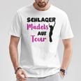 Women's Schlager Girls On Party Tour T-Shirt Lustige Geschenke