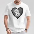 Youth Goth Kid Black Heart & Skulls Alternative Emo Boys Or Girls T-Shirt Personalized Gifts
