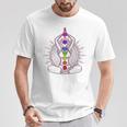 Zen Yoga Meditación Siete Chakras Salud Camiseta unisex Regalos divertidos