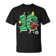 10 Anni Calcio Regalo 10° Compleanno Dabbing Calciatore Maglietta