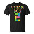 2 Geburtstag 2 Jahre Alter Junge Bausteine Bricks Boys T-Shirt