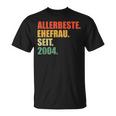 20 Jahreerheiratet Beste Ehefrau Seit 2004 20Hochzeitstag T-Shirt