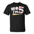 5Th Birthday Boy Bro I'm 5 Year Old Baseball Theme T-Shirt
