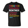 Achtung Freilaufender Rentner Pension Pension T-Shirt