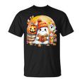 Adorable Ghost Snug Halloween Cozy Autumn Vibes Fall Season T-Shirt