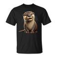 Adorable Otter Illustration T-Shirt