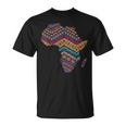Africa Flag Kente Cloth Pride African American Maglietta
