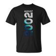 Agosto 2002 Edición Limitada 2002 Retro 2002Intage 2002 Camiseta unisex