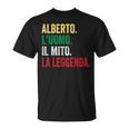 Alberto L'uomo Il Mito La Leggenda Regalo Per Alberto Maglietta