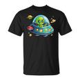 Alien Astronave Extraterrestre Bambini Ragazzo Divertente Alieno Maglietta