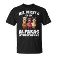 Alpaca And Lamas Mir Reichts Ich Geh Alpacas Streicheln T-Shirt