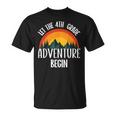 Back To School Let The 4Th Grade Adventure Begin 2024 T-Shirt