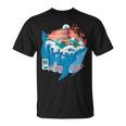 Ballena Japonesa Gran Ola Kanagawa Japón Arteintage Camiseta unisex