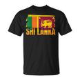 Bandera De Sri Lanka Y Amistad Camiseta unisex