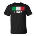Bandiera Italiana Con Nome Per Orgogliosi Italiani O Amanti Dell'italia Maglietta