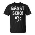 Basst Scho Bass Guitar Bassist T-Shirt