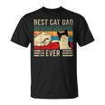 Best Cat Dad Ever Gatto Fist Bumpintage Miglior Papà Gatti Maglietta