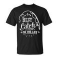 Best Catch One Lucky Fisherman Matching Coppie Pesca Maglietta
