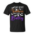 The Best Teachers Are A Bit Batty Teacher Bat Halloween T-Shirt