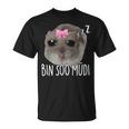 Bin Soo Müdi X So Müde Sad Hamster Sleep Meme Sleeping T-Shirt