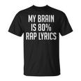 My Brain Is 80 Rap Traduzione Maglietta