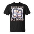Camicia Da Notte Pinguino Pigiama Donna Bambini Uomo Dormire Maglietta