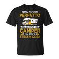 Camperista Non Sono Perfetto Ma Guido Un Camper Campeggio Maglietta