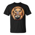 Capibara Che Mangia Ramen Kawaii Capibara Maglietta
