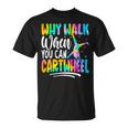 Cartwheel Gymnast Girl Tie Dye Gymnastic Girl Tumbling T-Shirt