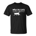 Cat Lover Funny Gift Why Do Cats Suddenly Appear T-Shirt